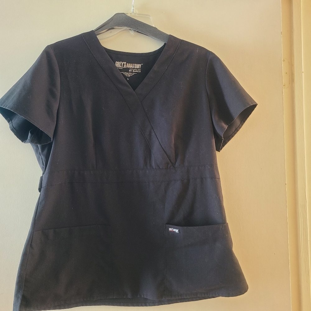 Black Grays Anatomy Active by Barco Scrub Set size large